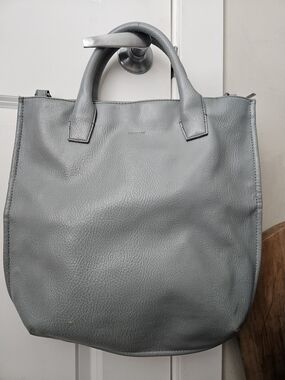 Matt & Nat Gray Leather Bag